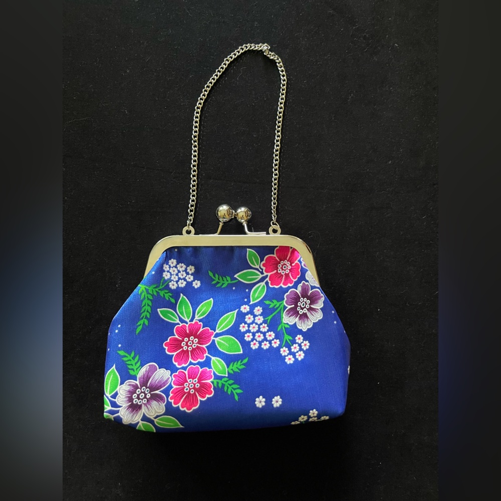 Sweet vintage floral micro purse clutch wedding summer party ready - Picture 2 of 6